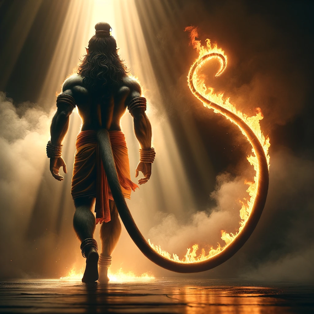 The Burning of Hanuman’s Tail